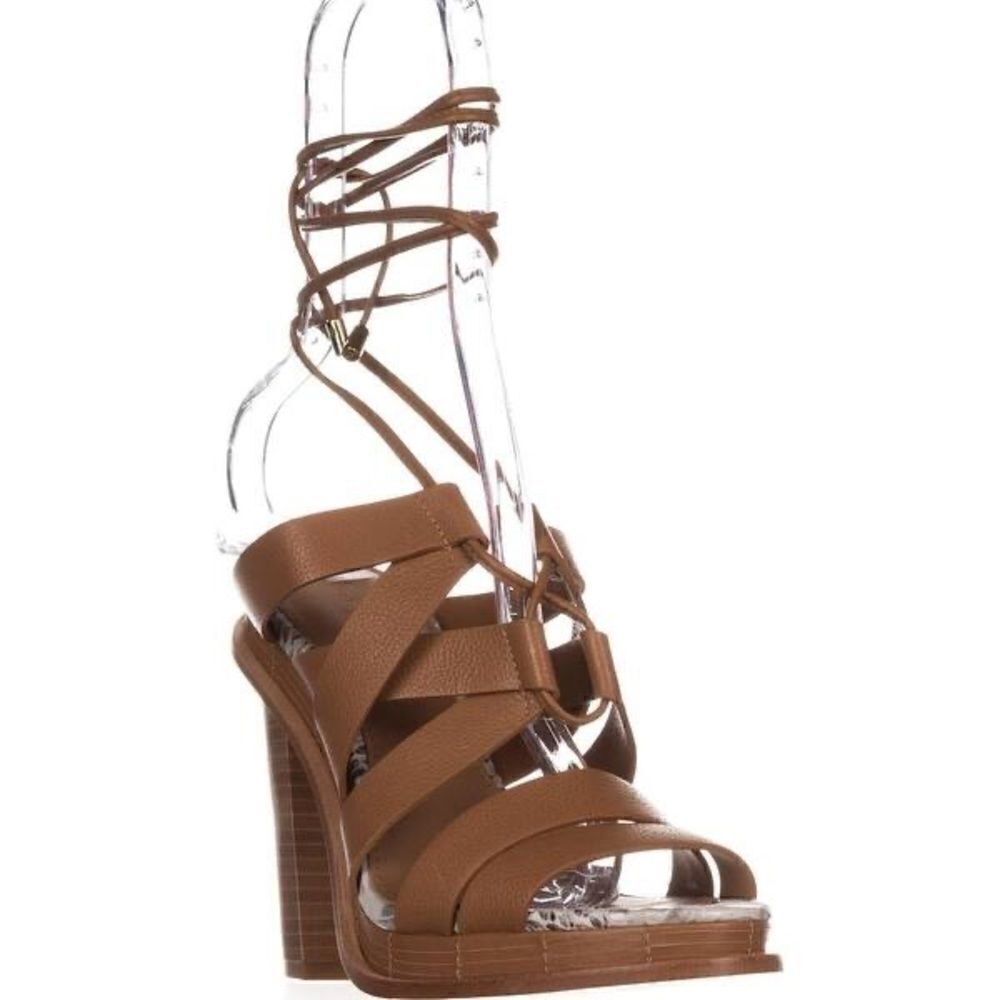 Calvin Klein Penelope tan strappy heels